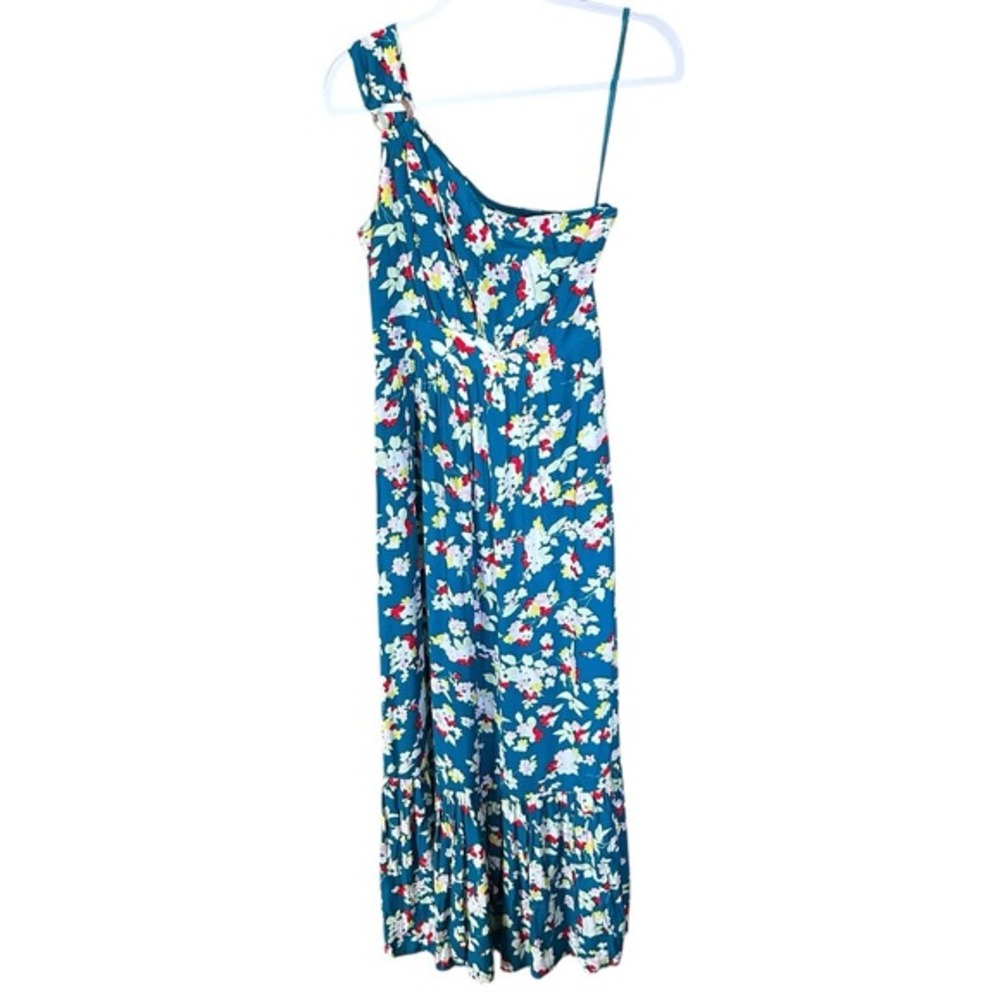 ANTHROPOLOGIE Bouquet‎ One Shoulder Floral Maxi Dress Vacation Womens Size 6